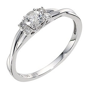 18ct White Gold 1/3 Carat Diamond Solitaire Ring18ct White Gold 1/3 Carat Diamond Solitaire Ring