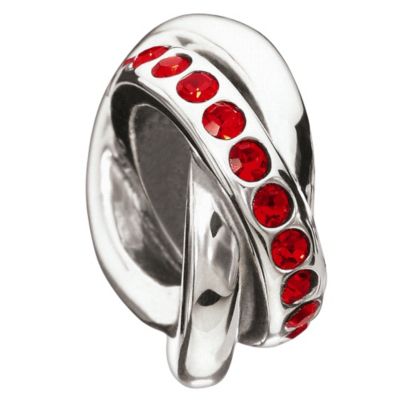 Chamilia Sterling Silver Regale Red Swarovski Bead