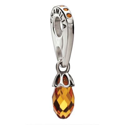 Chamilia sterling silver Briolette Umber Swarovski bead - Product number 8973040