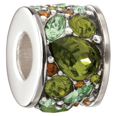 Chamilia sterling silver Mosaic Verde Swarovski bead - Product number 8973075