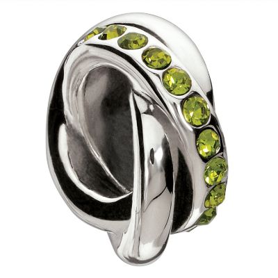 Chamilia sterling silver Regale Verde Swarovski bead - Product number 8973105