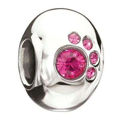 Chamilia sterling silver & crystal paw Swarovski bead - Product number 8973334
