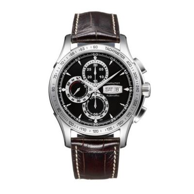 Hamilton men's brown strap chronograph watch - Product number 8973385
