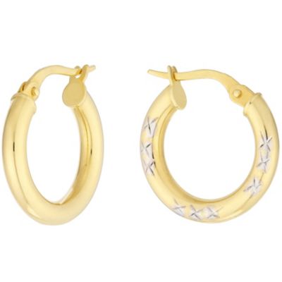 Unbranded 9ct Yellow Gold 18mm Creole Earrings