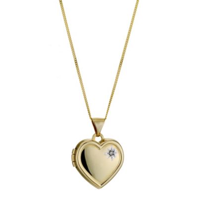 9ct Yellow Gold Heart Locket