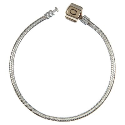 Chamilia silver & 14ct yellow gold 21.1cm snap bracelet - Product number 8978417