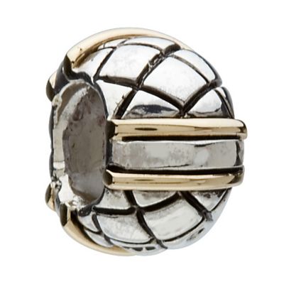 Chamilia - silver & 14ct yellow gold Lines bead - Product number 8980411