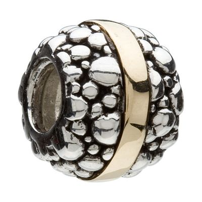 Chamilia - silver & 14ct yellow gold Dots & Lines bead - Product number 8980438