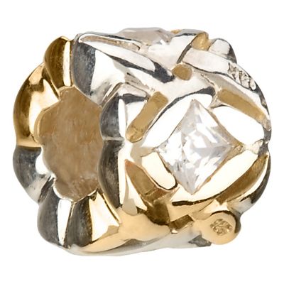 Chamilia - silver & 14ct yellow gold Weave bead - Product number 8980489