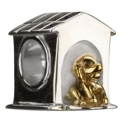 Chamilia - silver & 14ct yellow gold Dog House bead - Product number 8980497