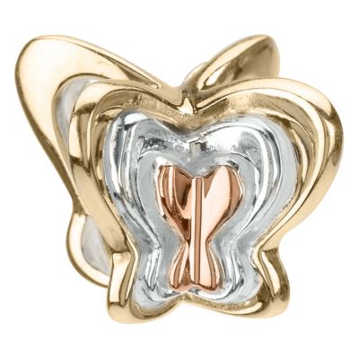 Chamilia - silver & 14ct yellow gold Tiered Butterfly bead - Product number 8980578