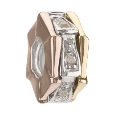 Chamilia - silver & 14ct yellow gold Precious Stacks bead - Product number 8980586