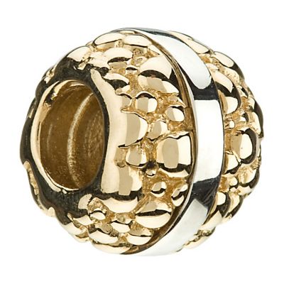 Chamilia - silver & 14ct yellow gold Dots and Lines bead - Product number 8980616