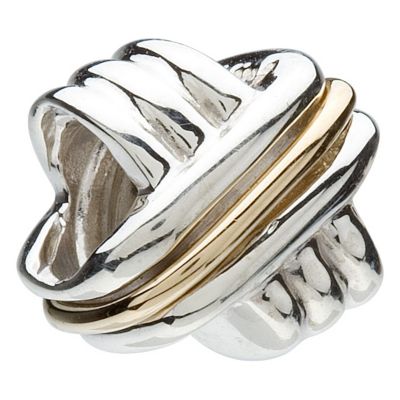Chamilia - silver & 14ct yellow gold Criss Cross bead - Product number 8982104