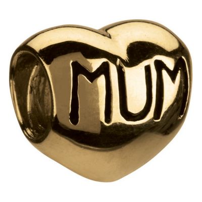 Chamilia 14ct yellow gold mum heart bead - Product number 8982171