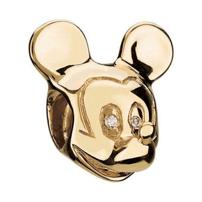 Chamilia 14ct yellow gold Mickey Mouse bead - Product number 8982309