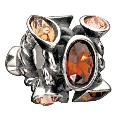 Chamilia silver brown crystal marquise bead - Product number 8982864
