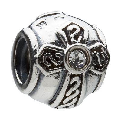 Chamilia sterling silver & cubic zirconia cross bead - Product number 8982899