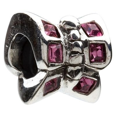 Chamilia silver & pink cubic zirconia bead - Product number 8982945