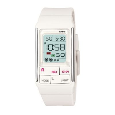 Casio White Digital Watch