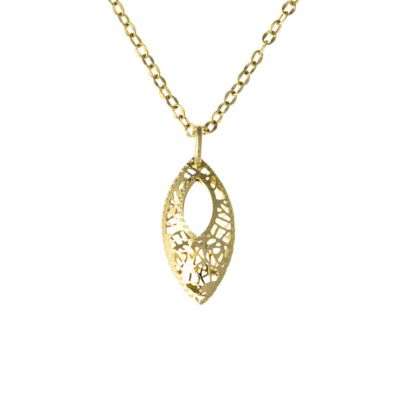 9ct yellow gold drop 15.75" pendant - Product number 8987564