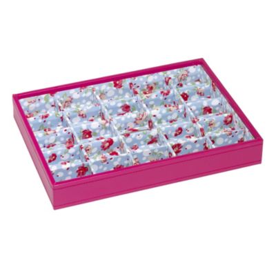 Fuscia Slim Stacker Jewellery Box