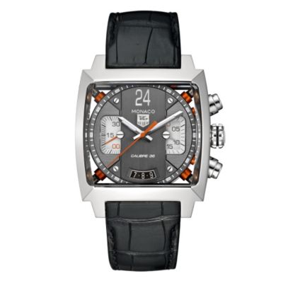 TAG Heuer Monaco 24 Calibre 36 men's black strap watch - Product number 8991049