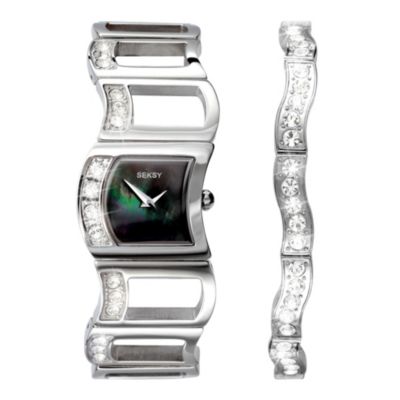 Seksy Ladies' Black Bracelet Watch - Product number 8991081
