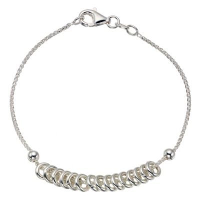 Ladies' silver half candy charm bracelet - Product number 8993270