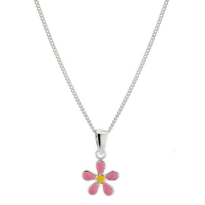 Silver children's entwined flower pendant - Product number 8993319