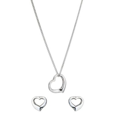 Silver heart box set - Product number 8993343
