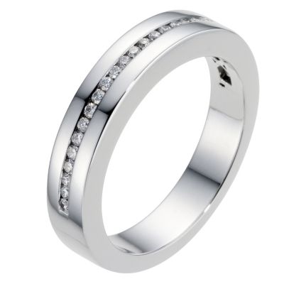 Amanda Wakeley 4mm platinum and diamond ring - Product number 8993521