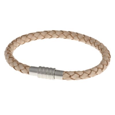 Spartans tan leather & stainless steel bracelet - Product number 8994862