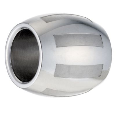 Spartan men's matt and polished stainless steel bead - Product number 8995036
