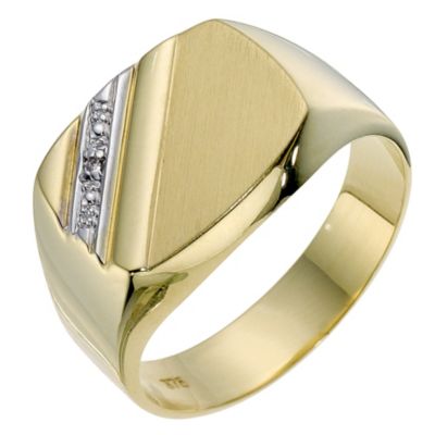 9ct yellow gold matt 