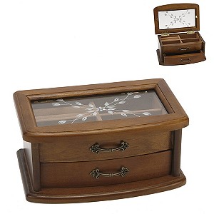 H Samuel Wooden Jewellery Box