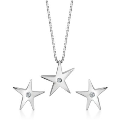 Hot Diamonds Star Earrings & Pendant Set - Product number 8998426
