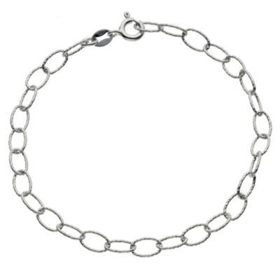 Silver Diamond Cut Link Bracelet - Product number 9001581