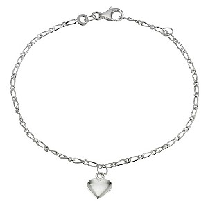 Silver Figaro Bracelet