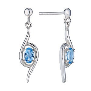 Viva Colour Sterling Silver and Byzantine Drop Earrings