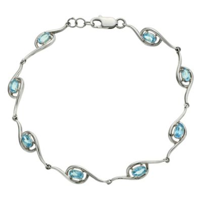 Viva Colour Silver & Blue Topaz Bracelet