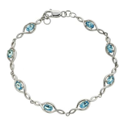 Viva Colour Silver & Blue Topaz Bracelet - Product number 9005099