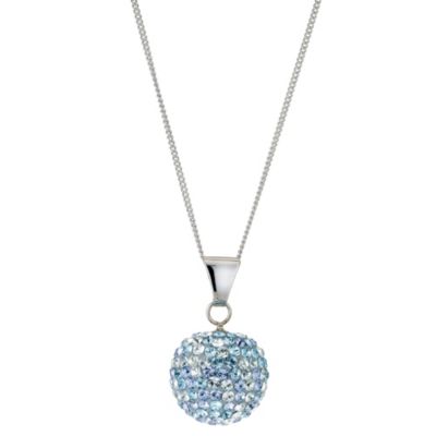 Silver & Blue Crystal Pendant - Product number 9005218