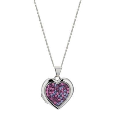 Silver Multi Colour Heart Locket - Product number 9005226