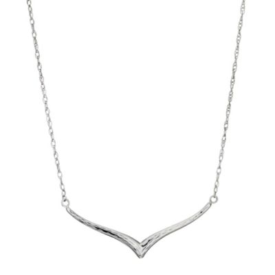 Silver Diamond Cut Necklace