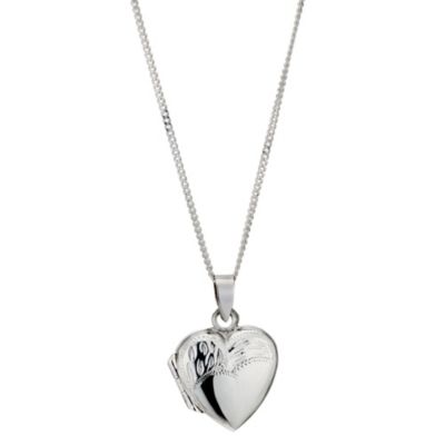 Silver Diamond Cut Locket - Product number 9005684