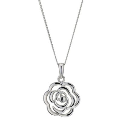 Silver Open Flower Pendant - Product number 9005692