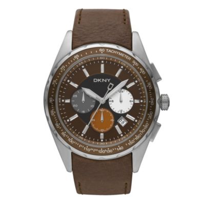 DKNY Men's Brown Strap Watch - Product number 9006192