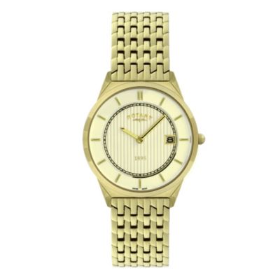 Rotary Men's Gold Plated Bracelet Strap - Product number 9007393