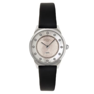 Rotary Ladies' Black Strap Watch - Product number 9007474